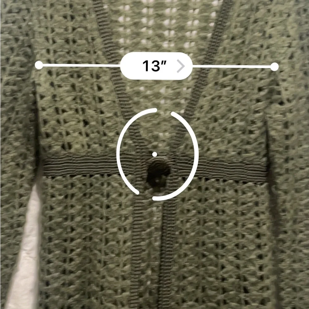 Gold Hawk Open Knit Sweater Cardigan  
Sz: S - Picture 8 of 14